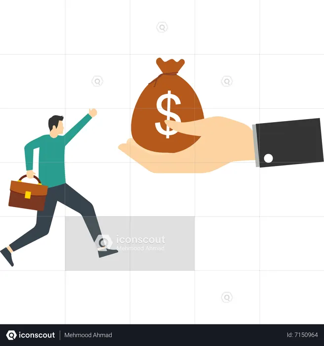 Sendo pago  Ilustração