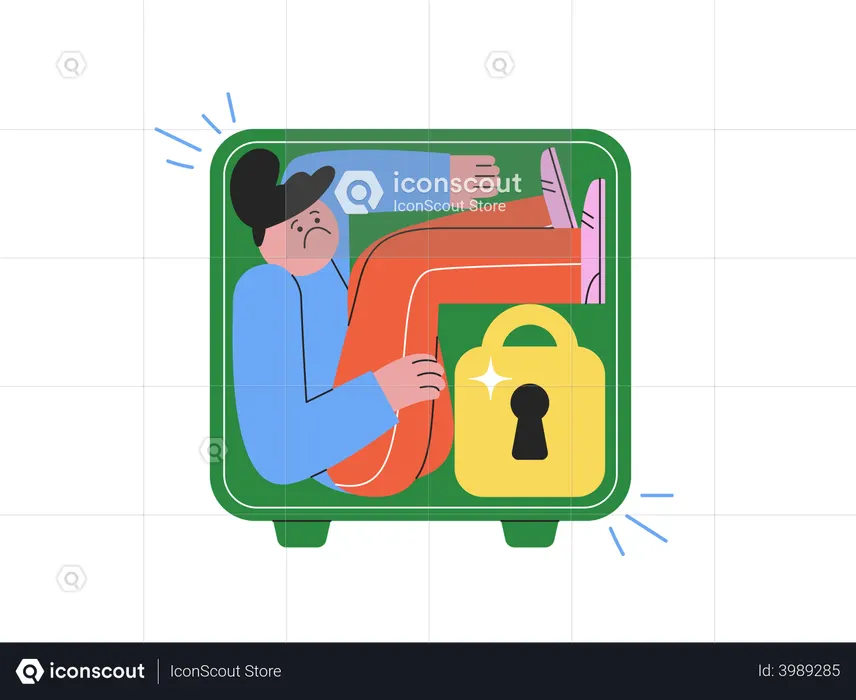 Senha incorreta  Ilustração