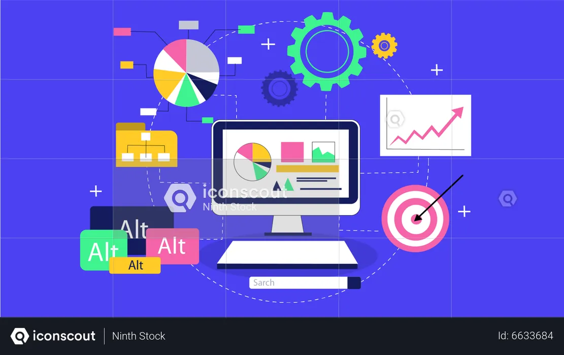 SEO-Analyse  Illustration