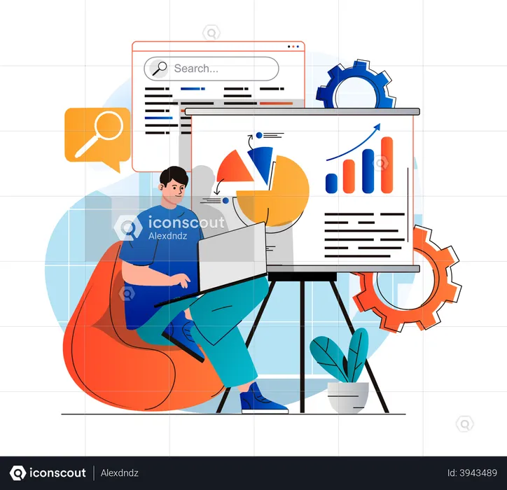 SEO analysis  Illustration