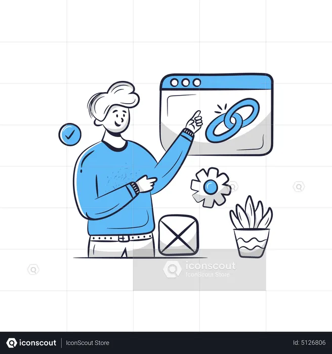 Seo Backlinks  Illustration