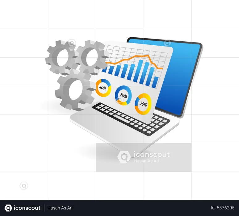 SEO-Datenstatistiken  Illustration