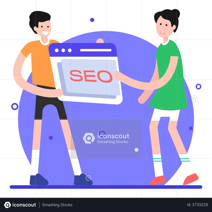 SEO development  Illustration