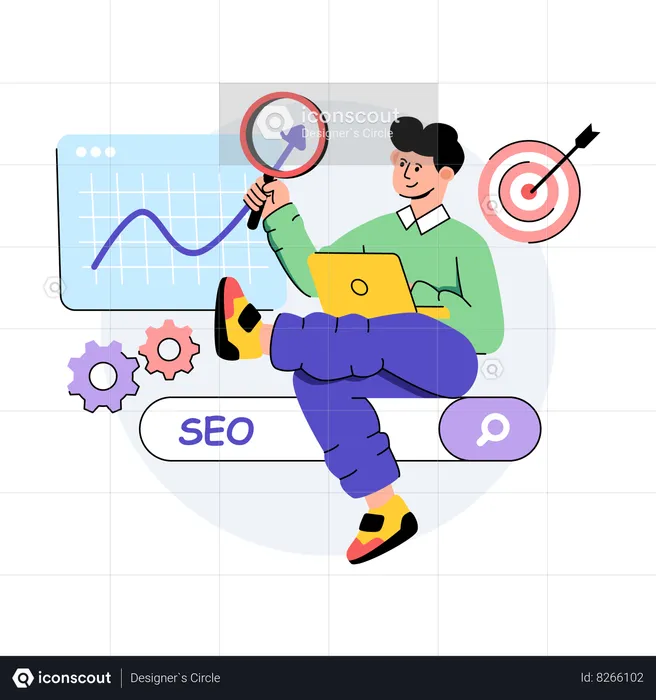 Seo Development  Illustration