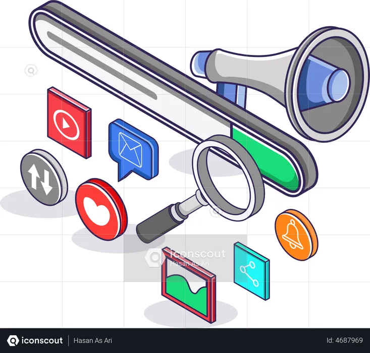 Seo engine  Illustration