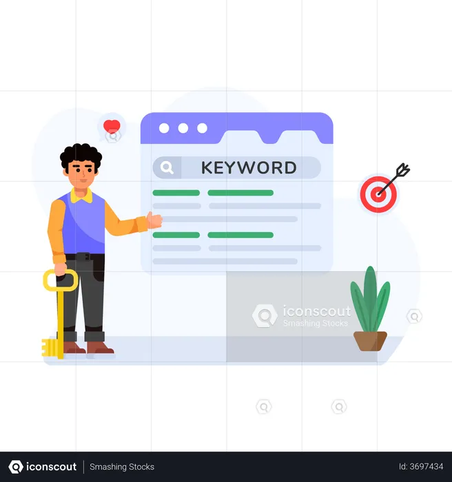 SEO Keyword  Illustration