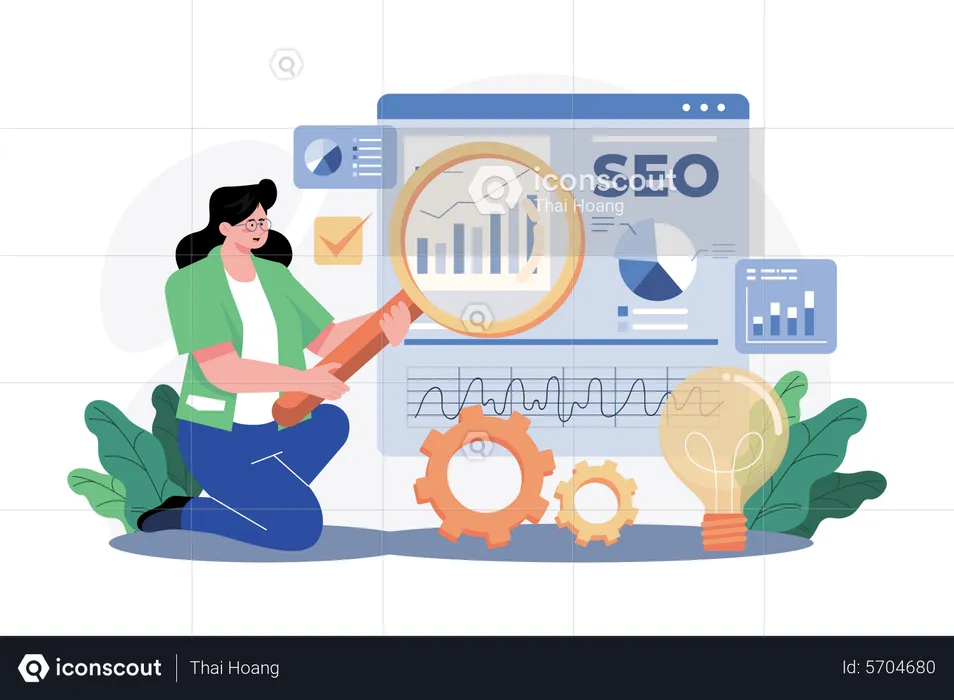 SEO Manager  Illustration