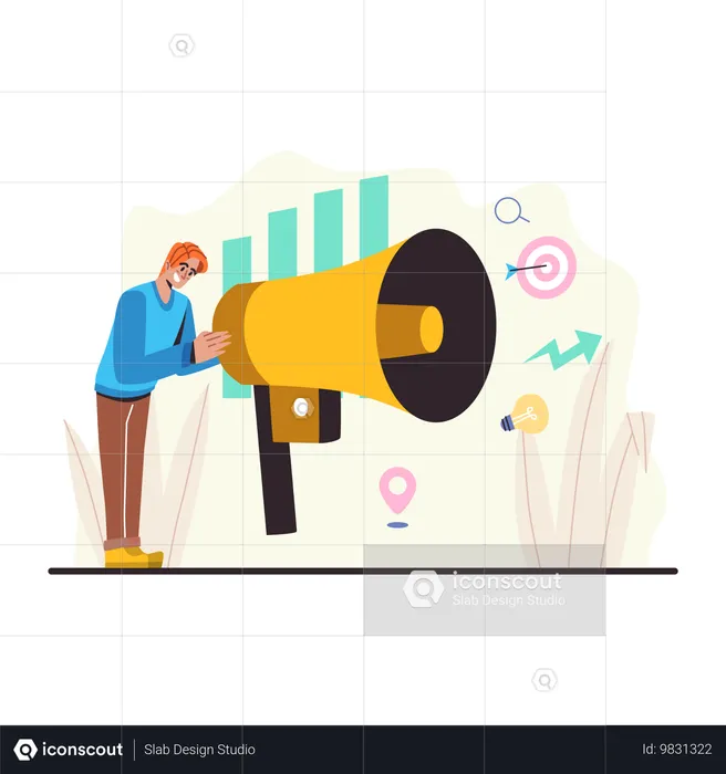 Marketing SEO  Illustration