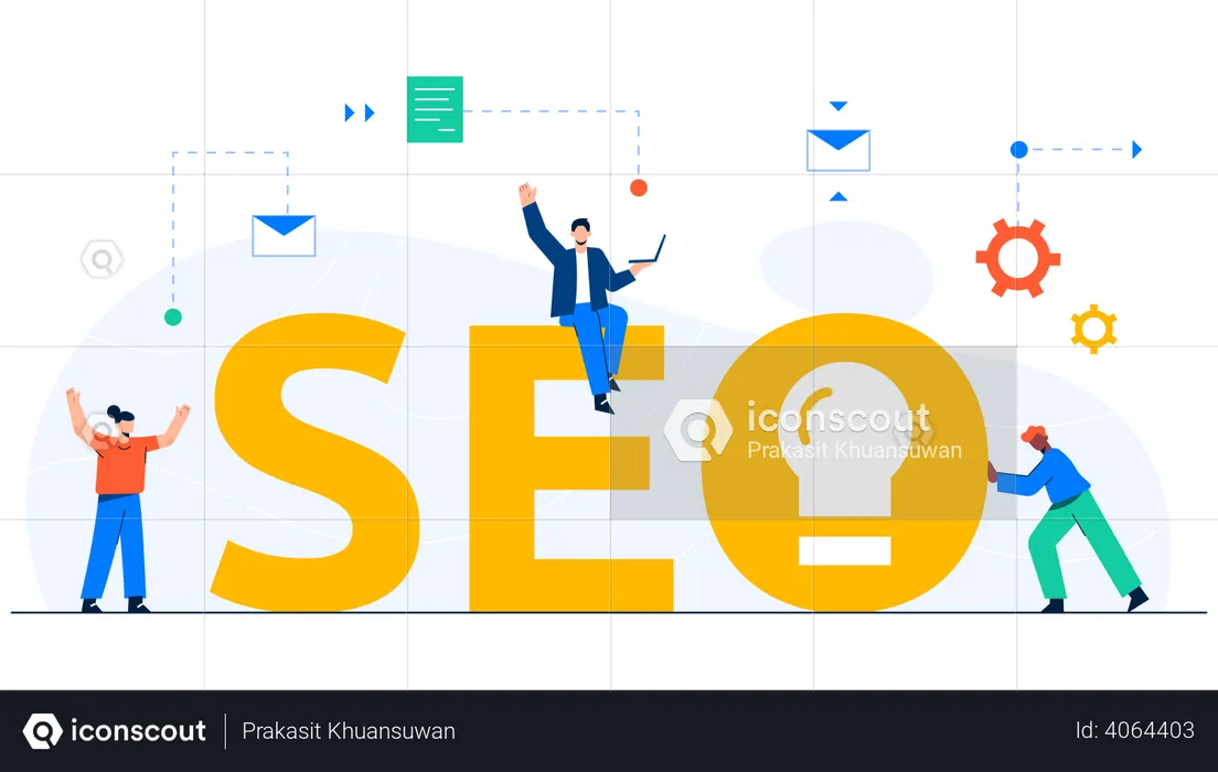 SEO marketing  Illustration