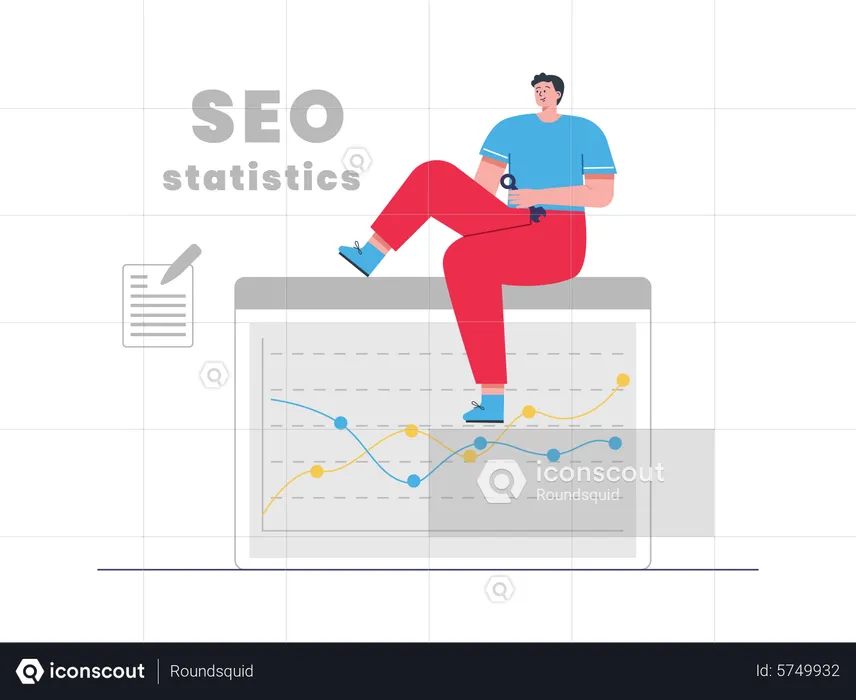 Seo Statistics  Illustration