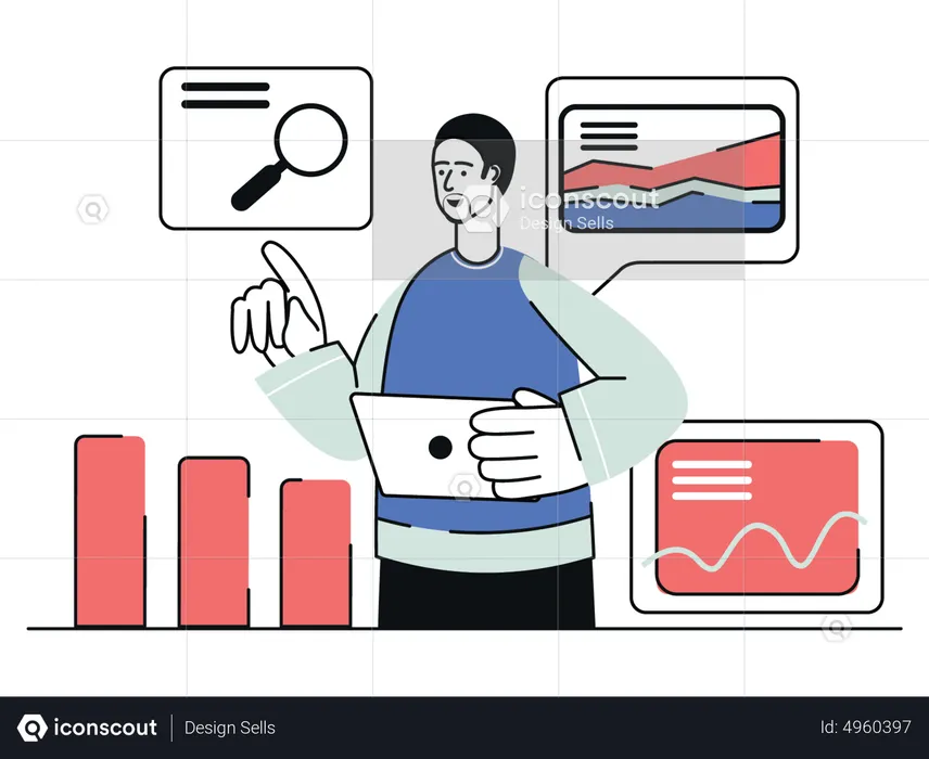 SEO-Statistiken  Illustration