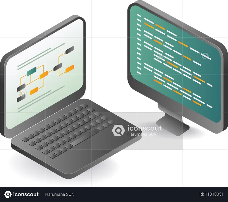 Series of programming languages ​​for computer network performance technology  Illustration