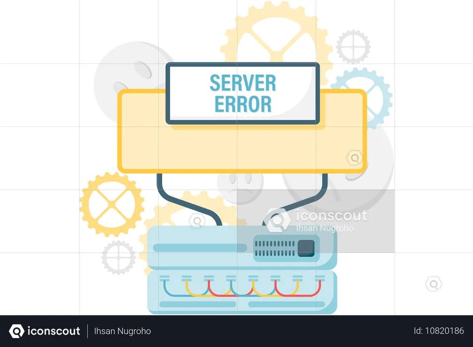 Server error  Illustration