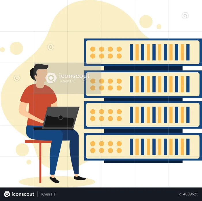 Server management  Illustration
