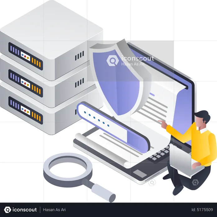 Server security  Illustration