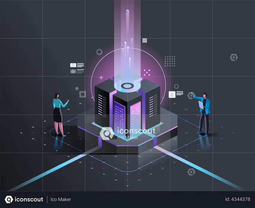 Servertechnologie  Illustration