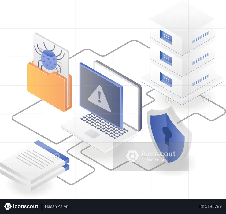 Server vulnerability analysis  Illustration