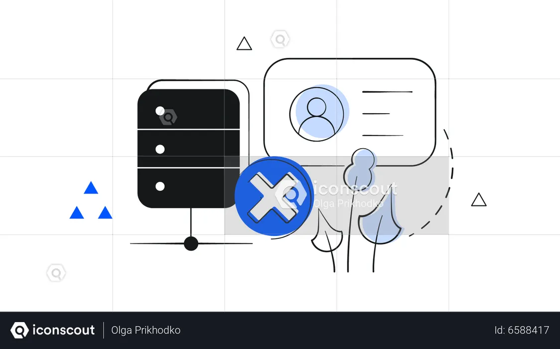 Serverfehler  Illustration