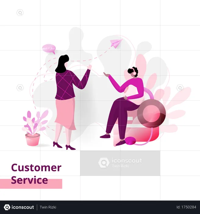 Service client  Illustration