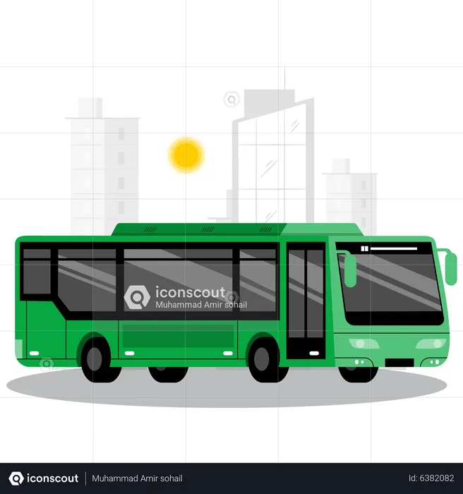 Service de bus  Illustration