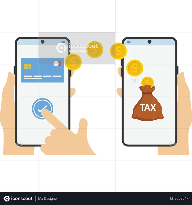 Les services bancaires mobiles  Illustration