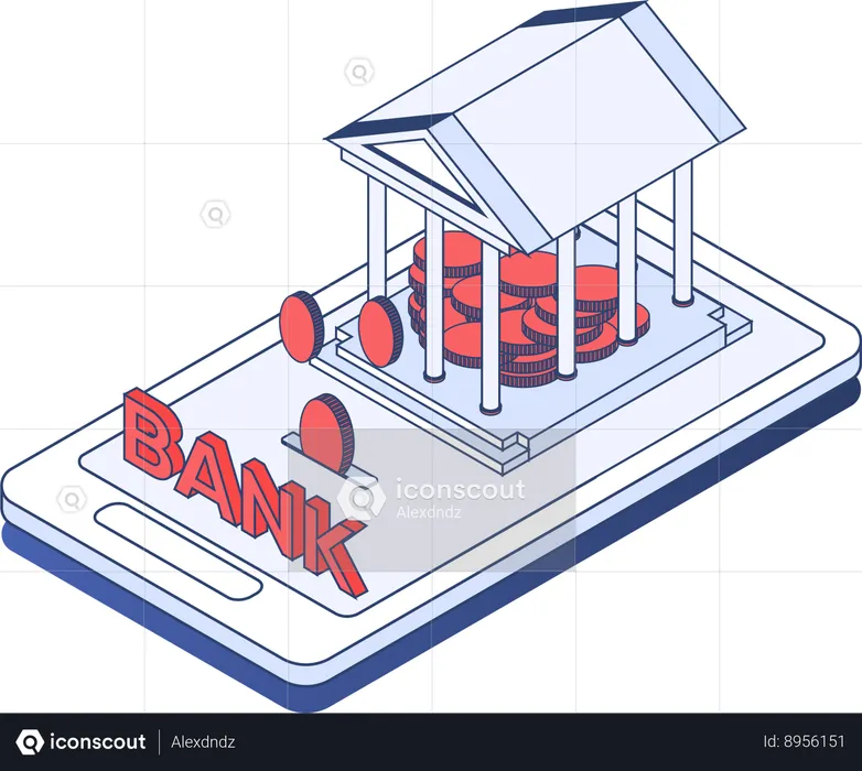 Les services bancaires mobiles  Illustration