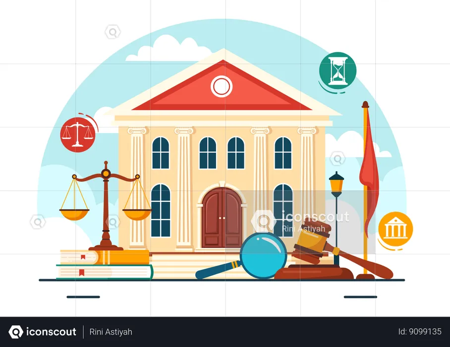 Services de cabinet d'avocats  Illustration