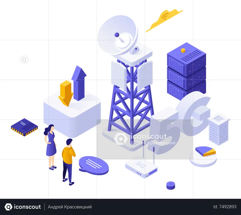 Servicio 5g  Ilustración