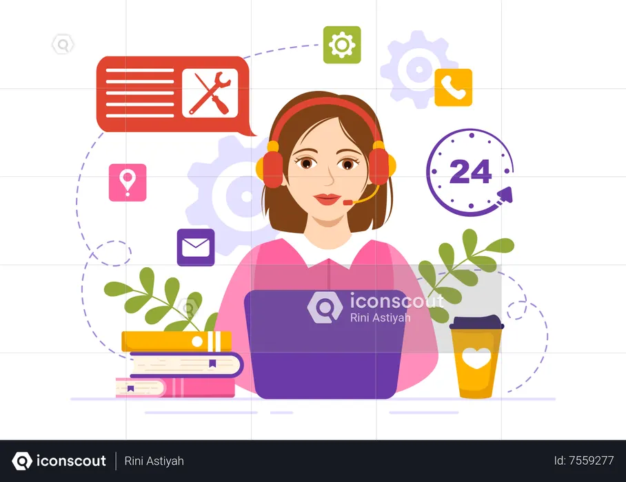 Servicio al Cliente  Ilustración