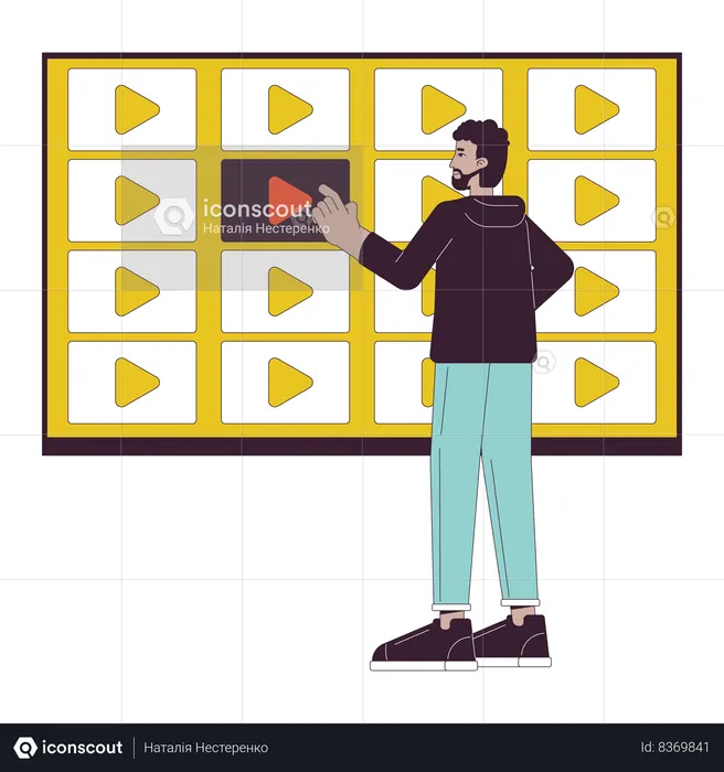 Servicio de transmisión de video  Ilustración