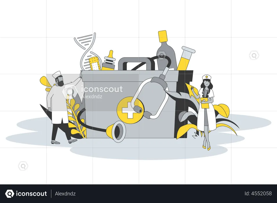 Servicios médicos  Ilustración