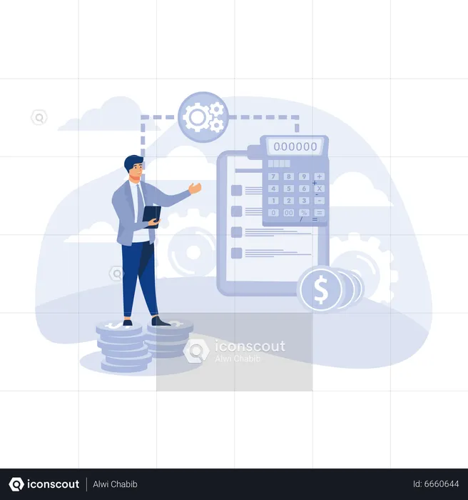 Serviço de contabilidade  Ilustração