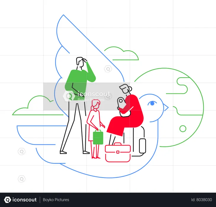 Serviços e suporte de migração  Ilustração