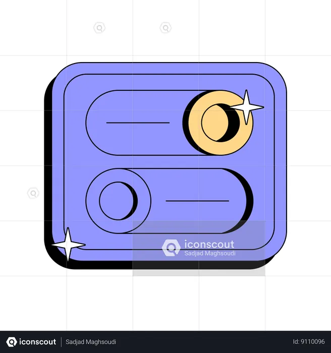 Settings Toggle  Illustration