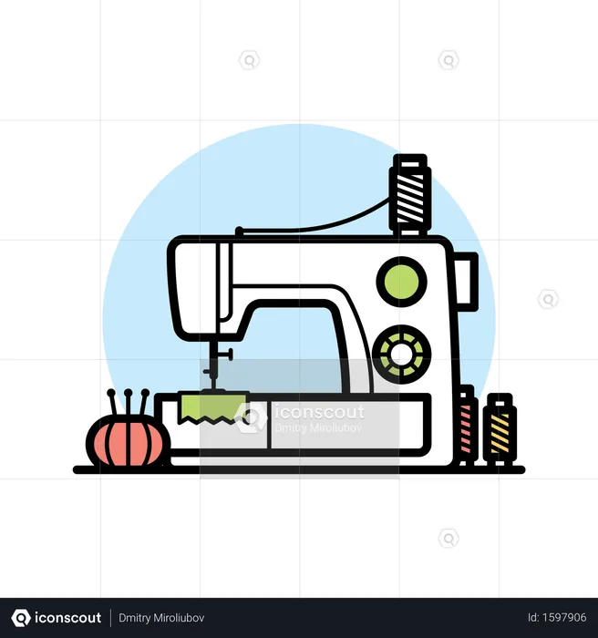 Sewing Machine  Illustration