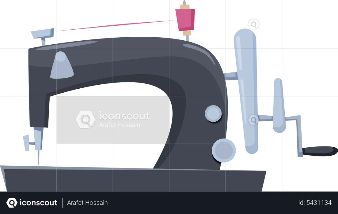 Sewing Machine  Illustration