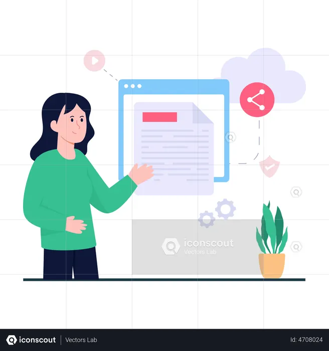 Share Data  Illustration