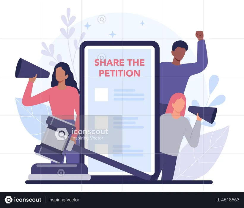 Share The Petition  Illustration
