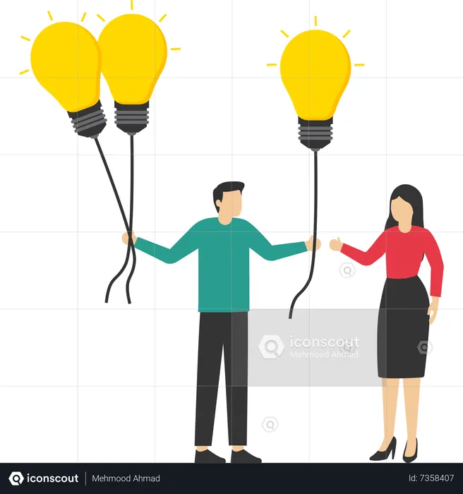 Sharing ideas  Illustration