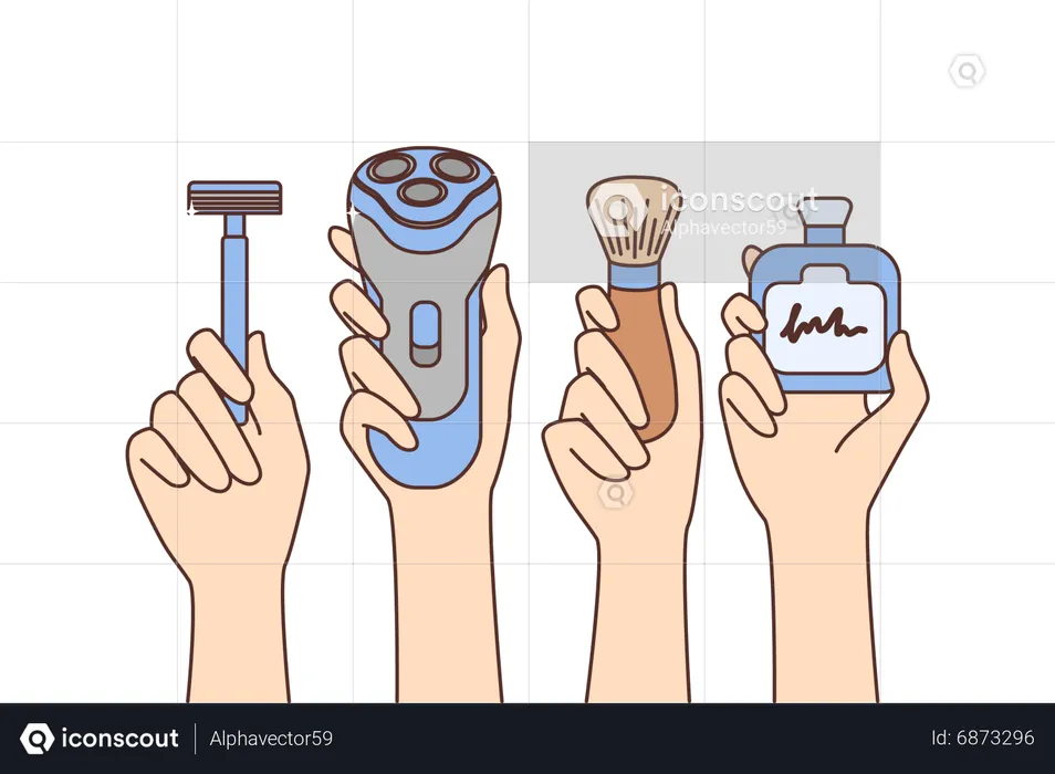 Shaving tool  Illustration