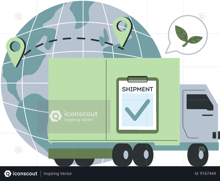 Shipment delivery  Illustration