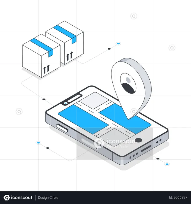 Shipment Tracking  Illustration