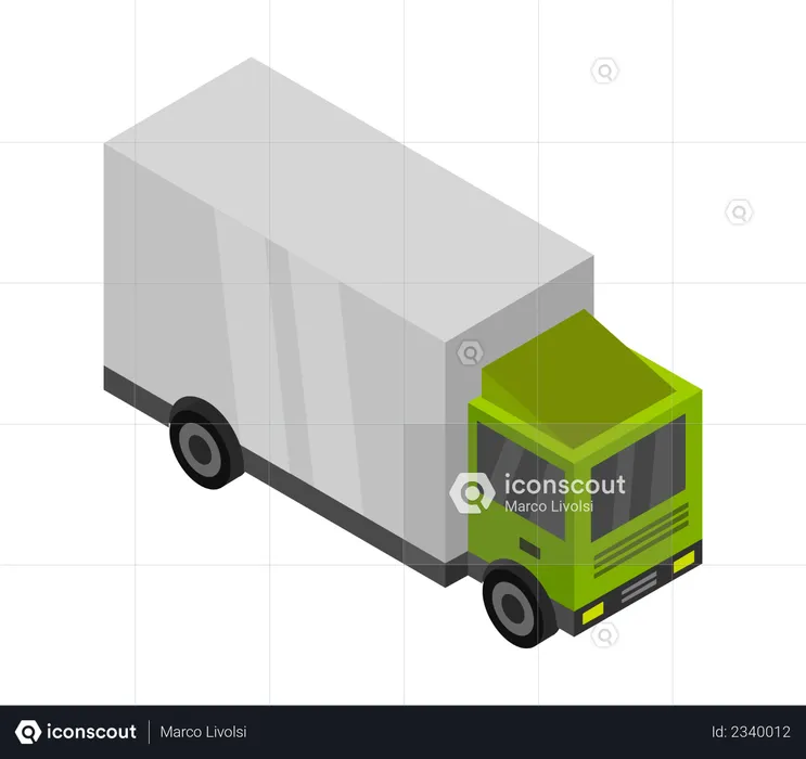 Shipment Truck  Illustration
