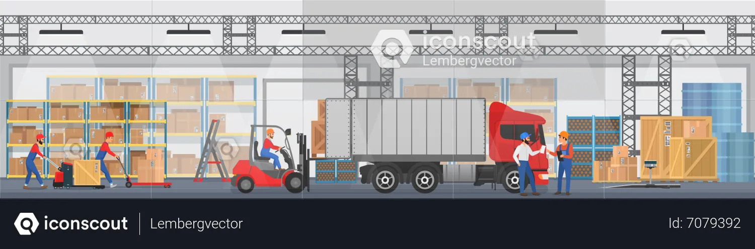 Shipping Service  Illustration