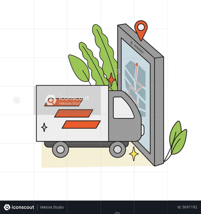 Shipping Services  Illustration