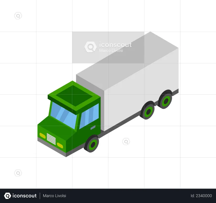 Shipping Truck  Illustration