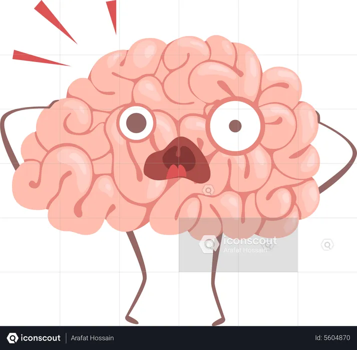 Shocked Brain  Illustration