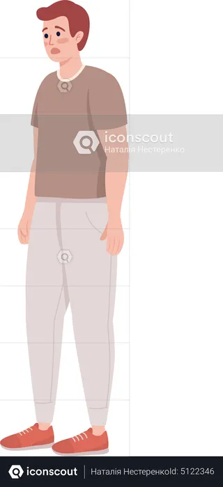 Shocker young man  Illustration