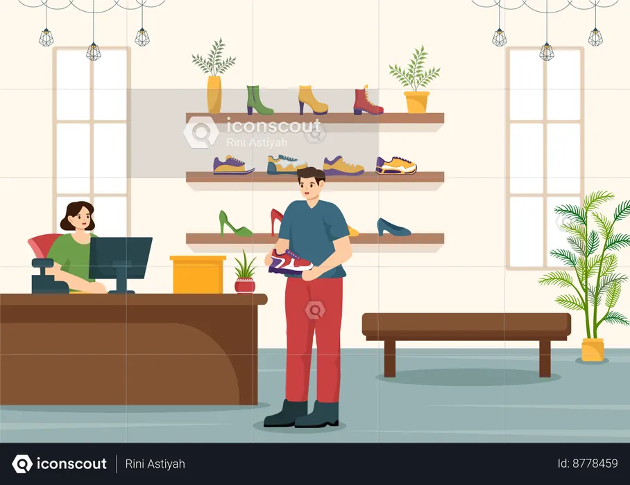 Shoe Retailer  Illustration