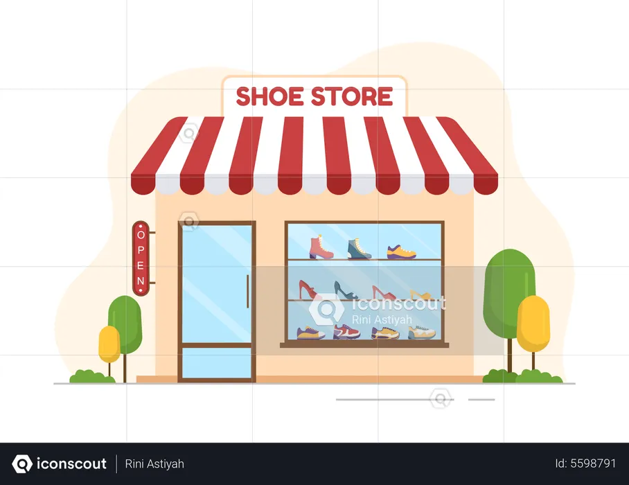 Shoe Store  Illustration